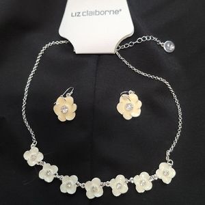 Liz Claiborne Set, necklace and earrings
